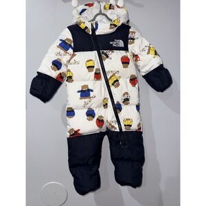 The North Face Infant Nuptse One-Piece 6-12m Snowboarding Bear